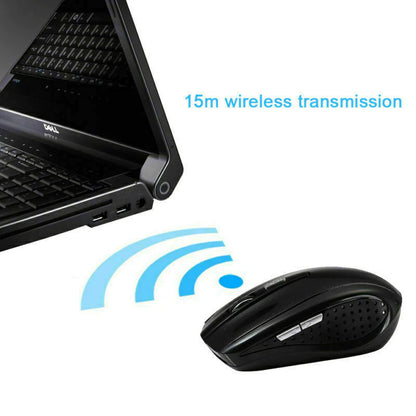 2.4Ghz Wireless Optical Mouse Mice & USB Receiver for PC Laptop Computer DPI USA